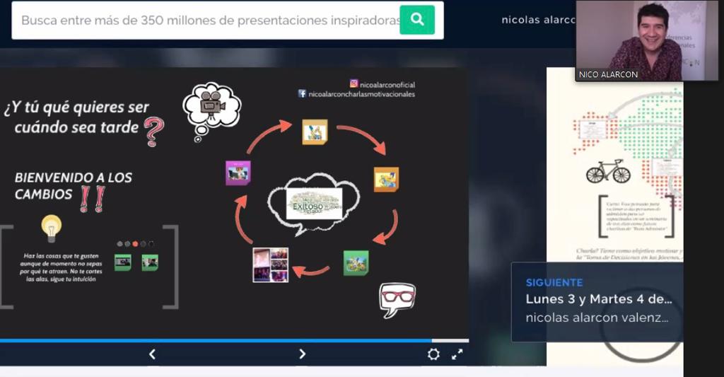 Programa PACE de la UDA organizó entretenidas charlas motivacionales con reconocido coach y actor nacional